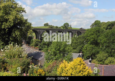 Ingleton disused railway viaduct, North Yorkshire, England, UK. Stock Photo