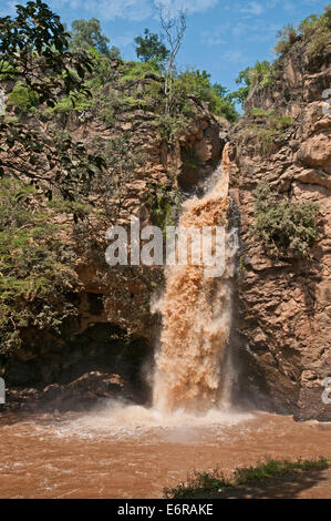 Makalia Falls waterfall Lake Nakuru National Park Kenya East Africa Stock Photo