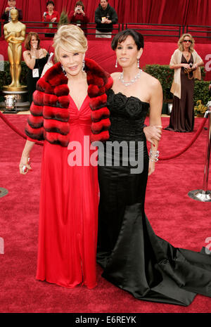 US. 29th Aug, 2014. FILE PIX: Comedian Joan Rivers was taken to a New York City hospital after she reportedly stopped breathing during surgery on Thursday. PICTURED: Feb 25, 2007 - Los Angeles, California, U.S. - MELISSA RIVERS and JOAN RIVERS arriving at the 79th Annual Academy Awards held at the Kodak Theatre. Credit:  Lisa O'Connor/ZUMA Press/Alamy Live News Stock Photo