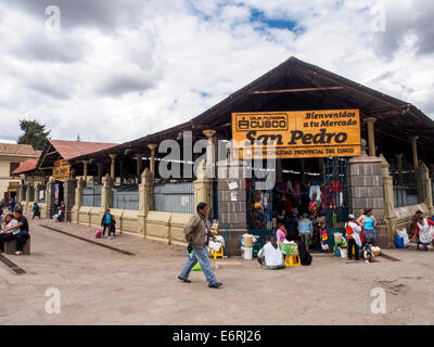 Market of San Pedro - Cusco, Peru Stock Photo