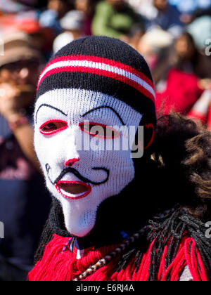 People from all regions gather to Cusco for the Qoyllority (or Qoyllur Rit'i) pilgrimage to the mountain sanctuary of Sinakara - Stock Photo
