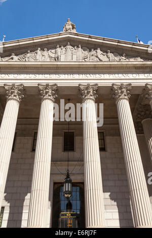 New York Supreme Court, 60 Centre Street, Foley Square, Manhattan, New York City, New York, USA Stock Photo
