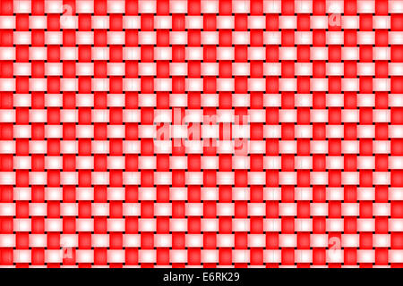 Red and white tablecloth texture background Stock Photo