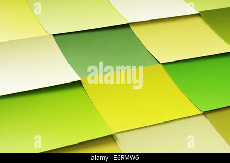 Background with many colorful square paper stickers Stock Photo