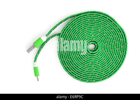 USB Cable Mobile Charger Stock Photo