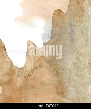 Water color on old paper texture background Stock Photo