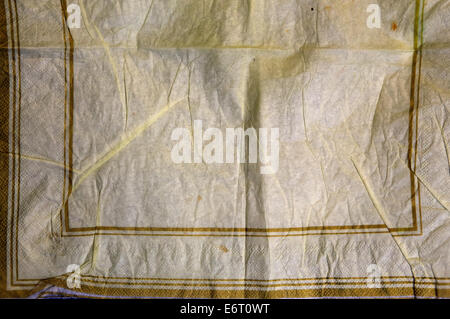 Rough paper texture, crumpled old paper sheet Stock Photo