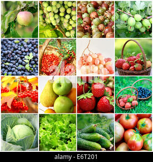 Fresh fruits, vegetables, berries Stock Photo