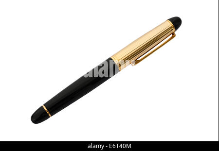 pen with cap isolated on white Stock Photo