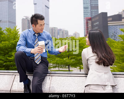 asian businesspeople Stock Photo