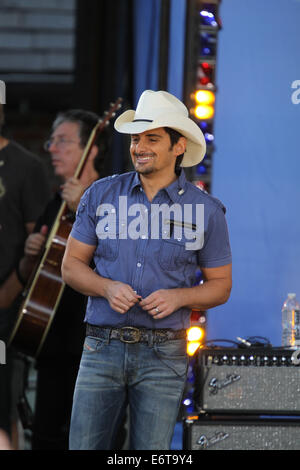 New York, New York, USA. 29th Aug, 2014. Brad Paisley performs for The Good Morning America Concert series in New York's Central Park © Bruce Cotler/Globe Photos/ZUMA Wire/Alamy Live News Stock Photo