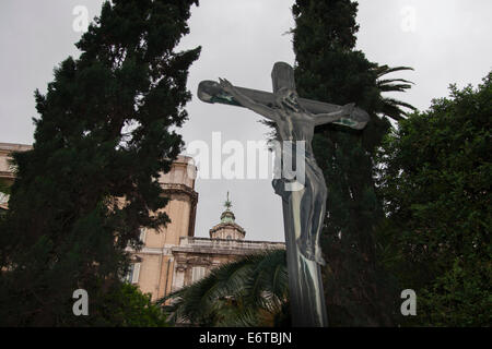 A cross at Campo Santo Teutonico in Rome (Vatican), Italy. Stock Photo