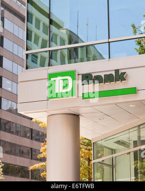 TD Bank sign - Washington, DC USA Stock Photo