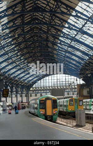 The interior of Brighton railway station designed by David Mocatta Stock Photo