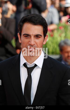 Venice, Italy. 30th Aug, 2014. Actor Chris Messina poses at the premiere of 'Manglehorn' during the 71st Venice International Film Festival in Venice, Italy, 30 August 2014. Photo: Hubert Boesl - NO WIRE SERVICE -/dpa/Alamy Live News Stock Photo