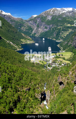 scenic landscapes of the northern Norwegian fjords. Stock Photo