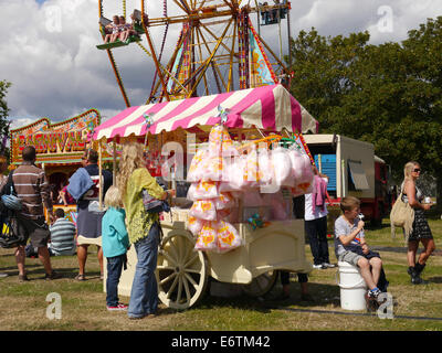 Cotton candy and fun fair stall, Coney Island Stock Photo - Alamy