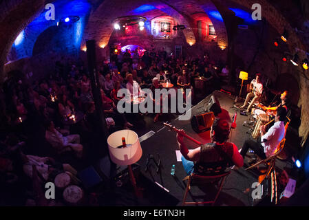 Choopan, music group from Iran, performing at Festival Lent, Maribor, Slovenia, June 29, 2014 Stock Photo