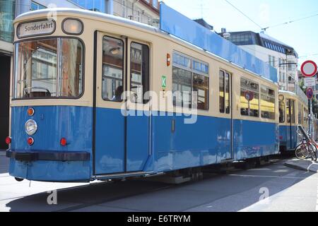 Munich tram Stock Photo