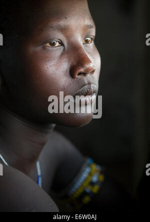 Young Woman Mursi Tribe Lower Omo Valley Ethiopia Stock Photo - Alamy