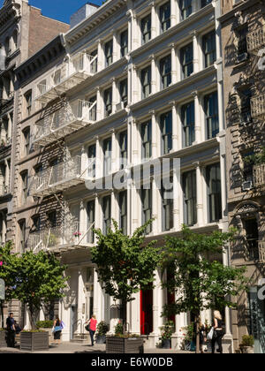 Building Facades, SoHo-Cast Iron Historic District, NYC Stock Photo