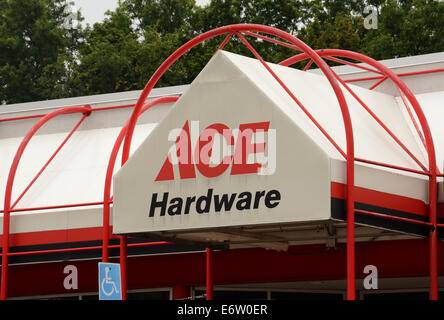 ANN ARBOR, MI - AUGUST 24: Ace Hardware east Ann Arbor store is shown on August 24, 2014. Stock Photo