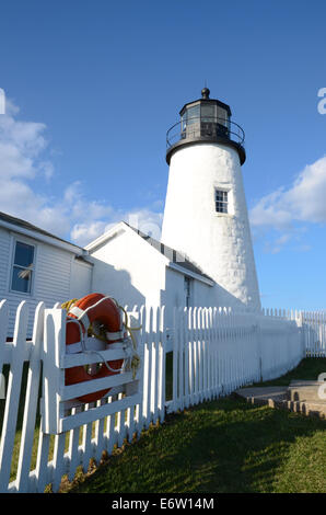 Pemaquid Point Light in Bristol, ME Stock Photo