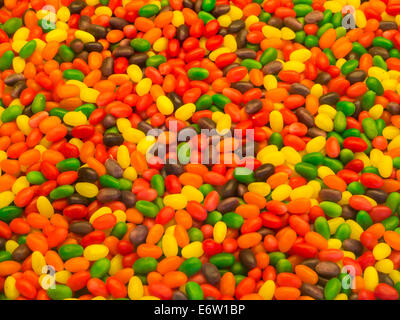 Full frame of multicolored colotful jellybean candy Stock Photo