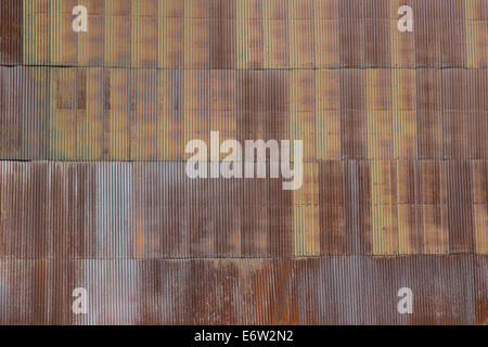 Rusted metal sheeting Stock Photo