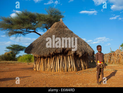 Hamer Village , Turmi, Ethiopia Stock Photo