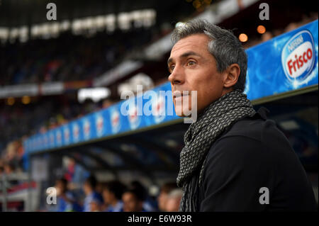 Basel, Switzerland. 31st Aug, 2014. Paulo Sousa (Basel) Football/Soccer : Basel's head coach Paulo Sousa before the Swiss Super League match between FC Basel 3-1 BSC Young Boys at St. Jakob-Park in Basel, Switzerland . Credit:  FAR EAST PRESS/AFLO/Alamy Live News Stock Photo