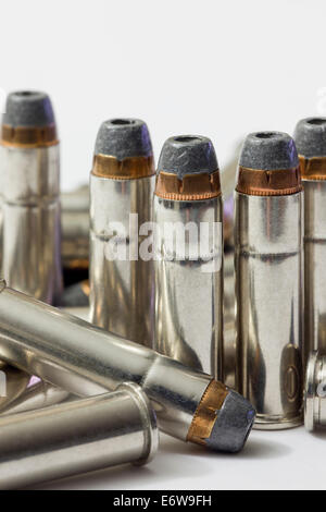 Winchester 357 magnum hollow point bullets (ammunition) - USA Stock Photo