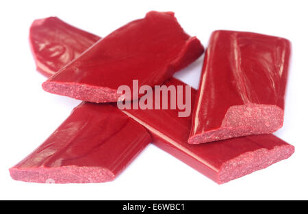 Wax seal over white background Stock Photo