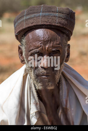 Borana Tribe Old Man, Ola Alakadjilo, Ethiopia Stock Photo