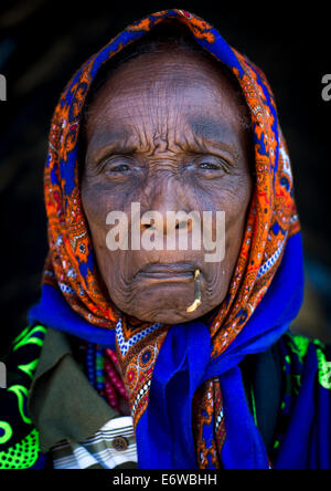 Borana Tribe Woman, Yabelo, Ethiopia Stock Photo