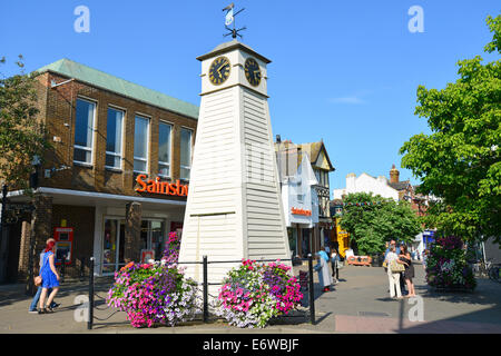 The Clock Tower, High Street, Littlehampton, West Sussex, England, United Kingdom Stock Photo