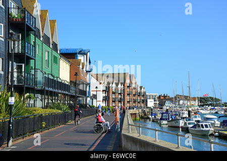 Modern seafront apartments, Littlehampton Harbour, Littlehampton, West
