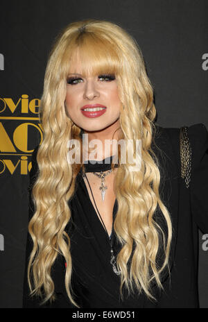 22nd Annual Movieguide Awards Gala At Universal Hilton Hotel  Featuring: Orianthi Where: Los Angeles, California, United States When: 08 Feb 2014 Stock Photo