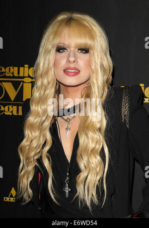 22nd Annual Movieguide Awards Gala At Universal Hilton Hotel  Featuring: Orianthi Where: Los Angeles, California, United States When: 08 Feb 2014 Stock Photo