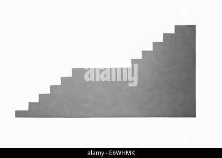 paper composition with stairs side view Stock Photo