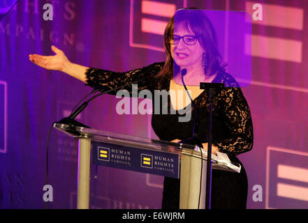 13th Annual Human Rights Campaign's Greater New York Gala at the Waldorf Astoria  Featuring: Pattie LuPone Where: New York, United States When: 08 Feb 2014 Stock Photo