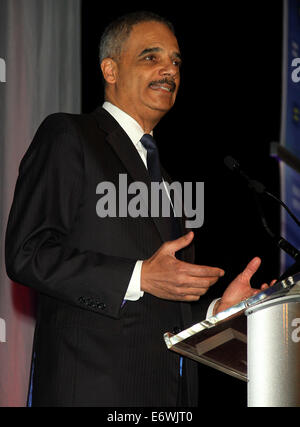 13th Annual Human Rights Campaign's Greater New York Gala at the Waldorf Astoria  Featuring: Eric Holder Where: New York, United States When: 08 Feb 2014 Stock Photo