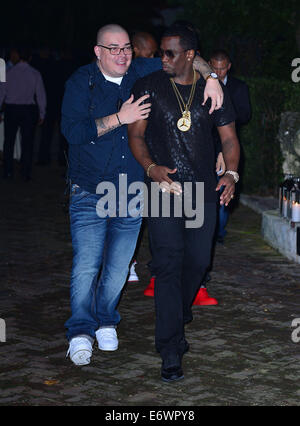 Team Fat Joe and guests celebrate Market America launch - Arrivals  Featuring: Mary Floyd,Cliff Floyd Where: Miami Beach, Florida, United  States When: 09 Feb 2014 Stock Photo - Alamy
