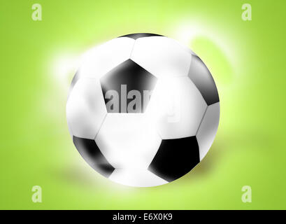 Football Soccer Ball Creative Ball Light Design Stock Photo
