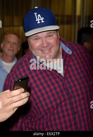 Celebrities at the LA Dodgers vs Colorado Rockies baseball game at Dodger  Stadium Featuring: Julianne Hough,Bob Hough Where: Los Angeles, California,  United States When: 01 May 2013 Stock Photo - Alamy