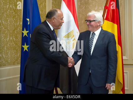 Berlin, Germany. 31st Aug, 2014. German Foreign Minister Frank-Walter ...