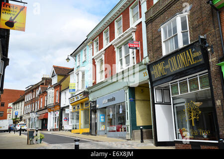 Hemel Hempstead Old Town High Street antique shop Stock Photo, Royalty ...