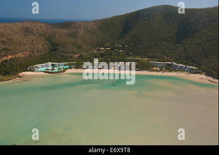 Aerial view of the Whitsunday Islands, Queensland, Australia Stock Photo