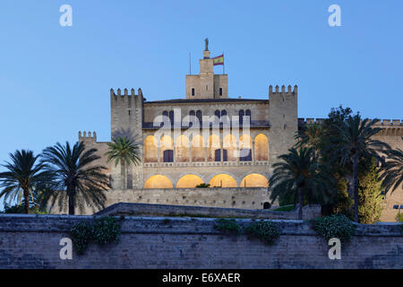 Royal Palace of La Almudaina, Palma de Majorca, Majorca, Balearic Islands, Spain Stock Photo