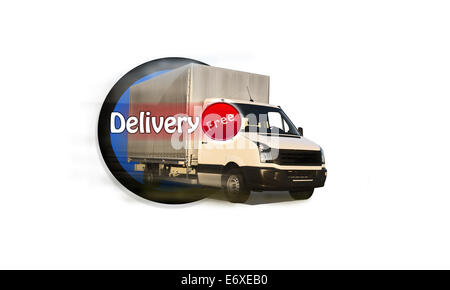 White Truck Stock Photo
